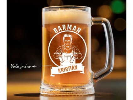 Pivní půllitr pro barmana BARMAN