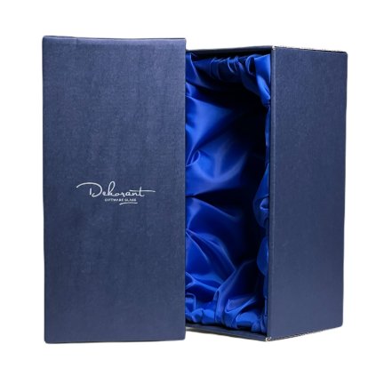 Dárková krabice na 1 skleničku na červené víno modro modrá