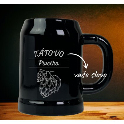Keramický půllitr TÁTOVO PIVEČKO