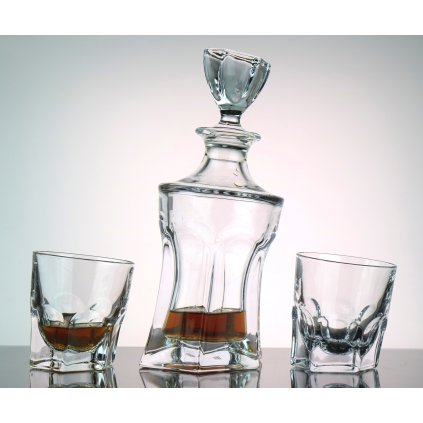 Crystalite Bohemia whisky set Acapulco (1+6)