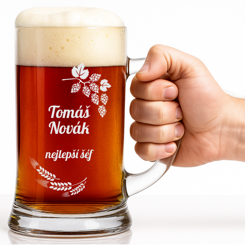 Dekorant Pivní tuplák s personalizovaným pivním motivem 1000 ml 1KS