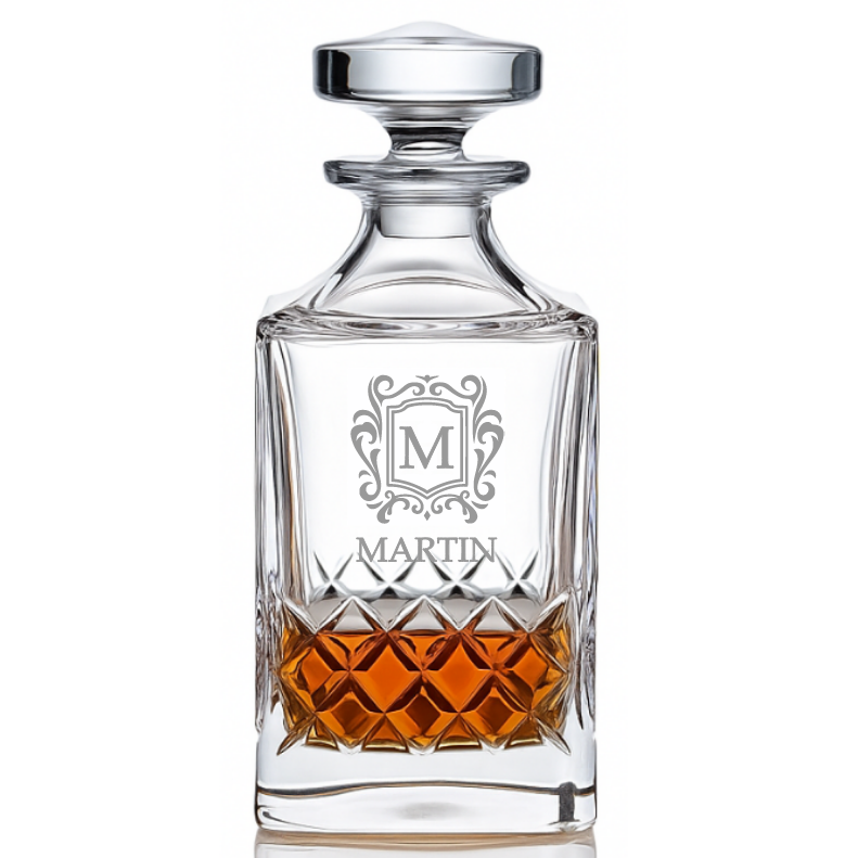 Dekorant Karafa na whisky s monogramem Grosvenor 800 ml