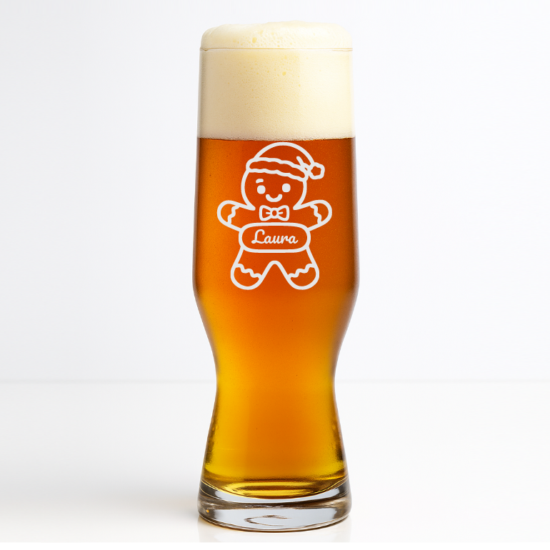Dekorant Vánoční sklenice na pivo BEER CRAFT 550 ml 1KS