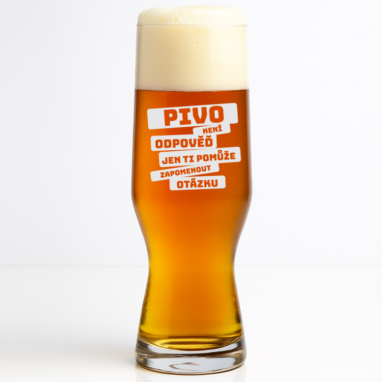 Dekorant Sklenice na pivo BEER CRAFT s personalizovaným pivním motivem 550 ml 1KS