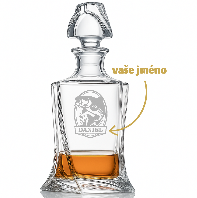 Dekorant Karafa na whisky pro rybáře Quadro 770 ml