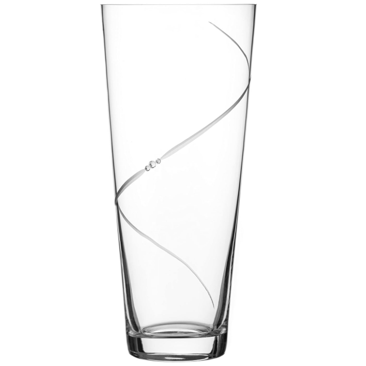 Levně Diamante křišťálová váza Silhouette City s krystaly Swarovski 30cm