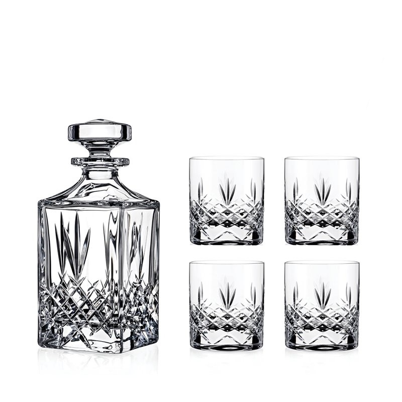 Diamante whisky set Buckingham 1+4