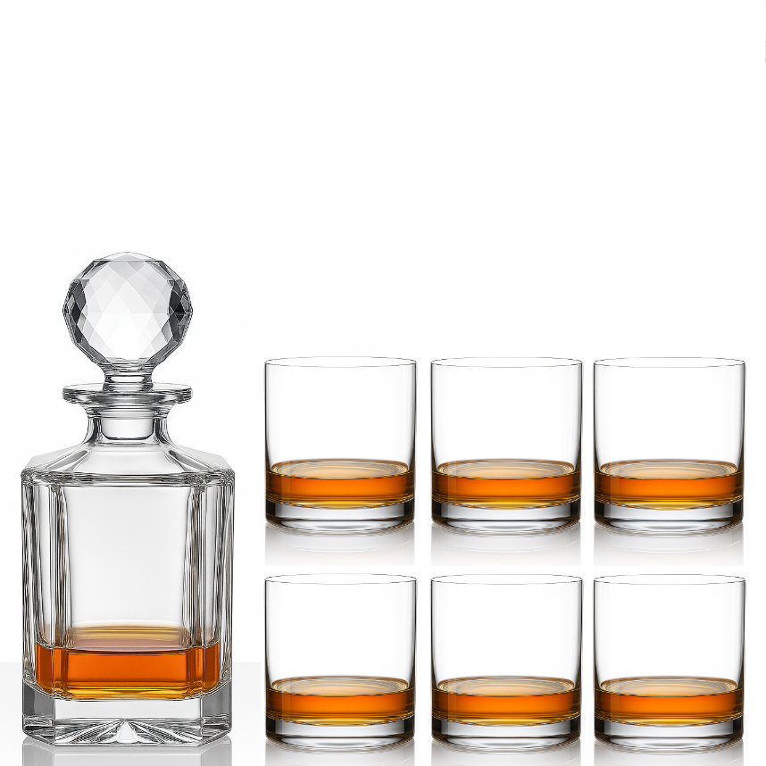 Levně Dekorant Crystal Bohemia whisky set Blank 1+6
