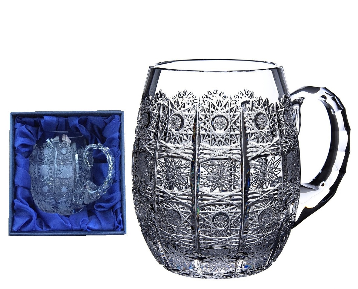 Onte Crystal Bohemia Crystal ručně broušený pivní půllitr 500pk 1KS