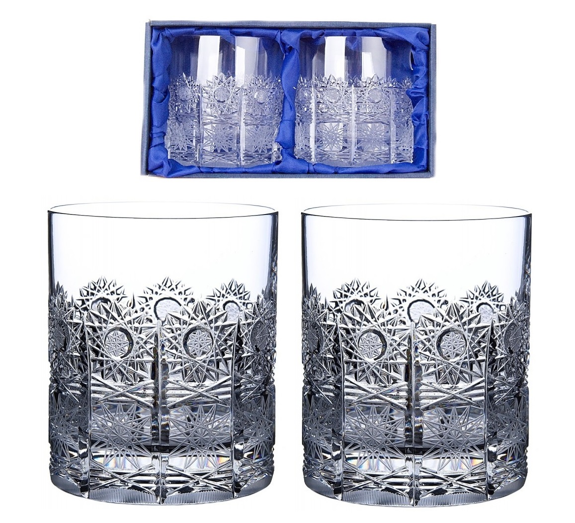 Onte Crystal Bohemia Crystal ručně broušené sklenice na whisky 500pk 330 ml 2KS