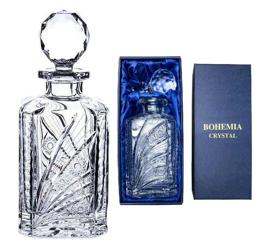 Bohemia Crystal ručně broušená karafa na whisky Kometa 800 ml