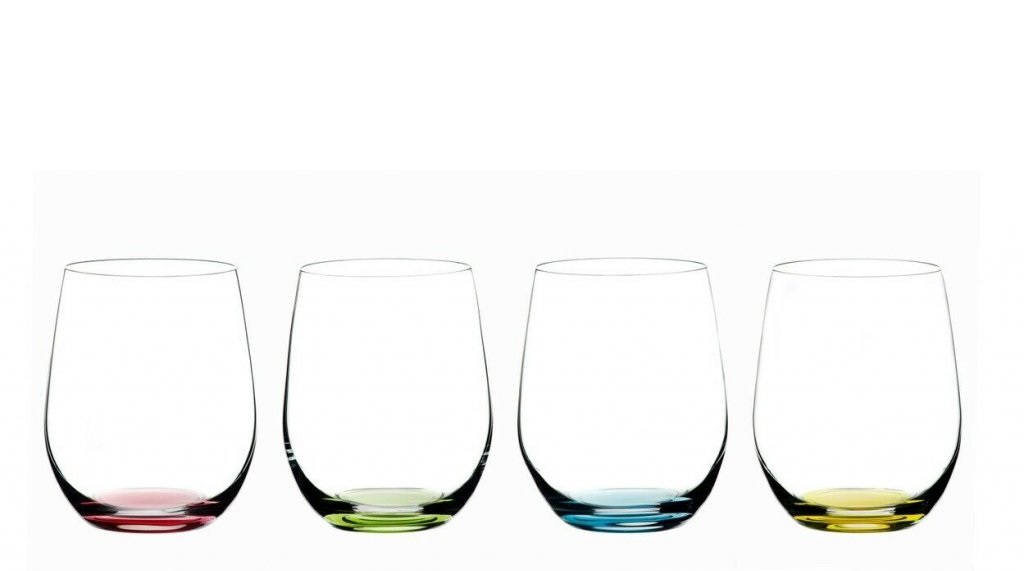 Riedel Barevné křišťálové sklenice Happy O 320 ml 4KS