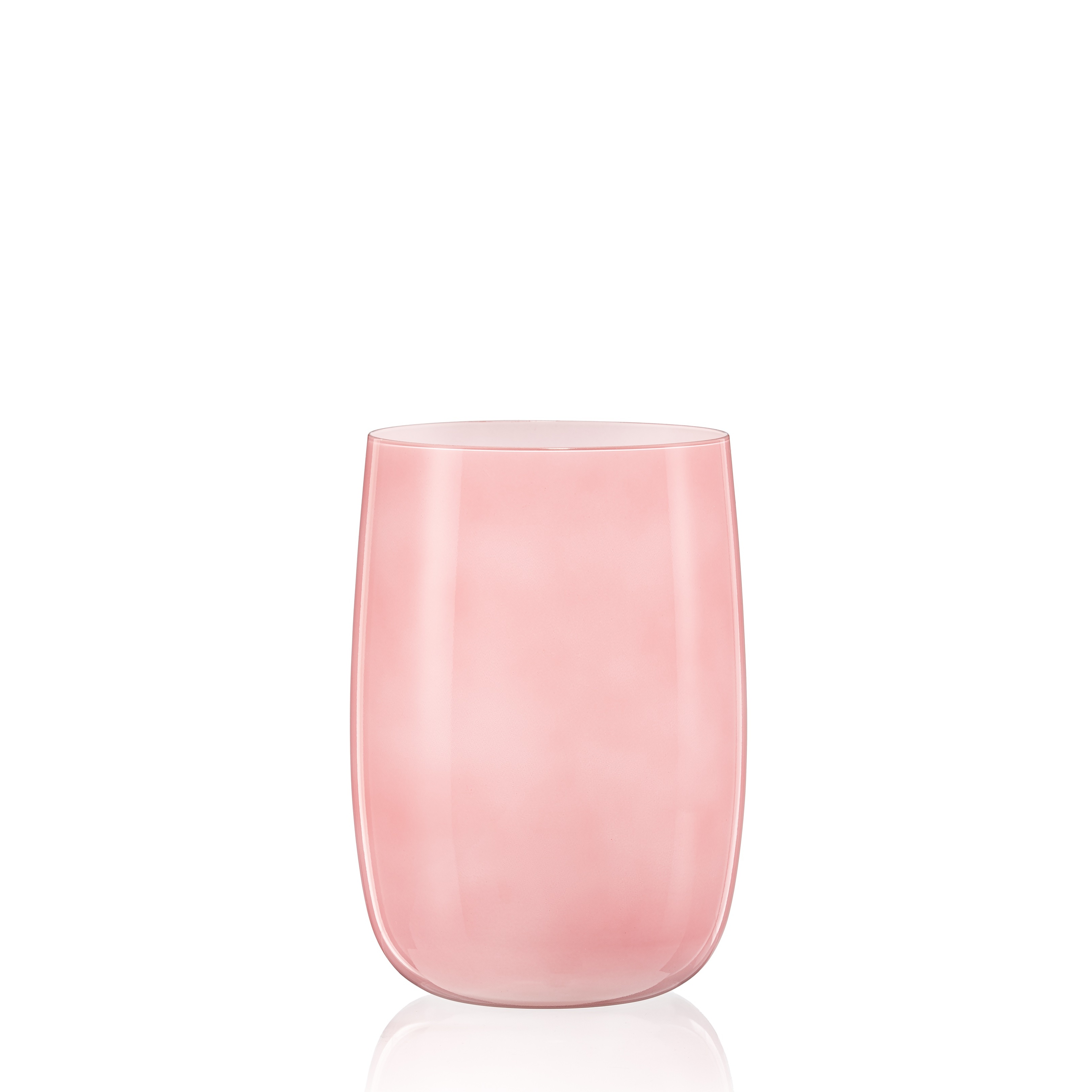 Crystalex růžová skleněná váza Caribbean Dream Cherry 18 cm