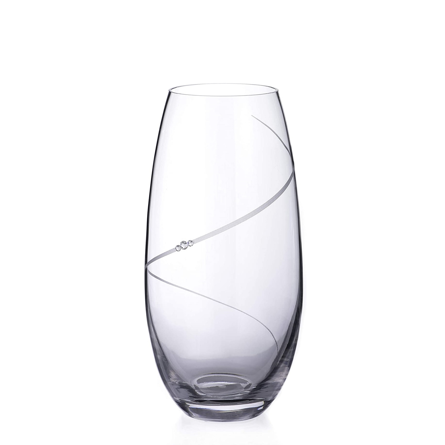 Diamante skleněná váza Silhouette City Barel se Swarovski krystaly 25 cm