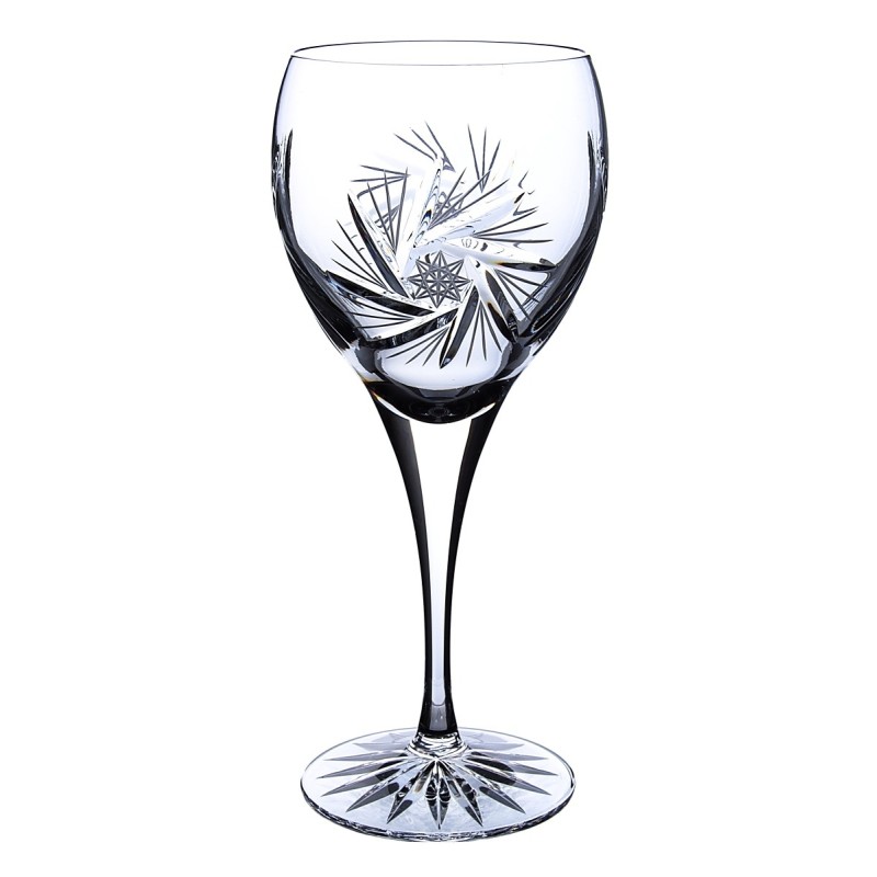 Bohemia Crystal ručně broušené sklenice na červené víno Větrník 420 ml 2KS