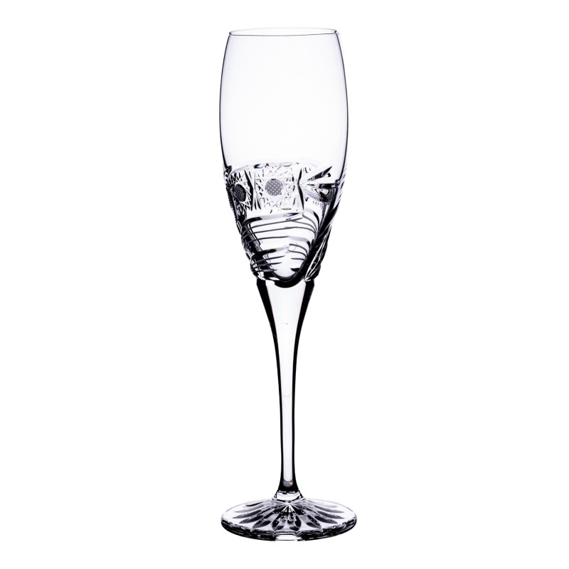 Bohemia Crystal ručně broušené sklenice na šampaňské Kometa 150 ml 2KS