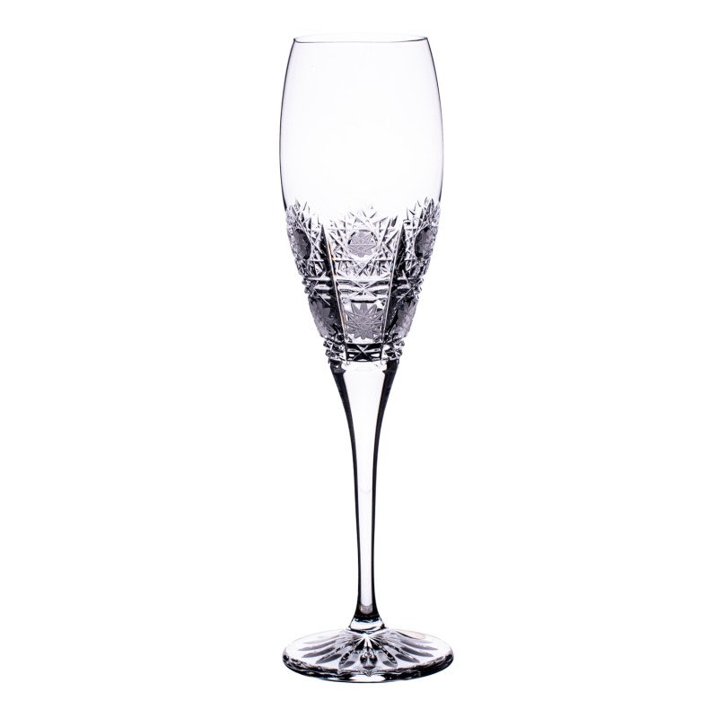 Onte Crystal Bohemia Crystal ručně broušené sklenice na šampaňské 500pk 150 ml 2KS