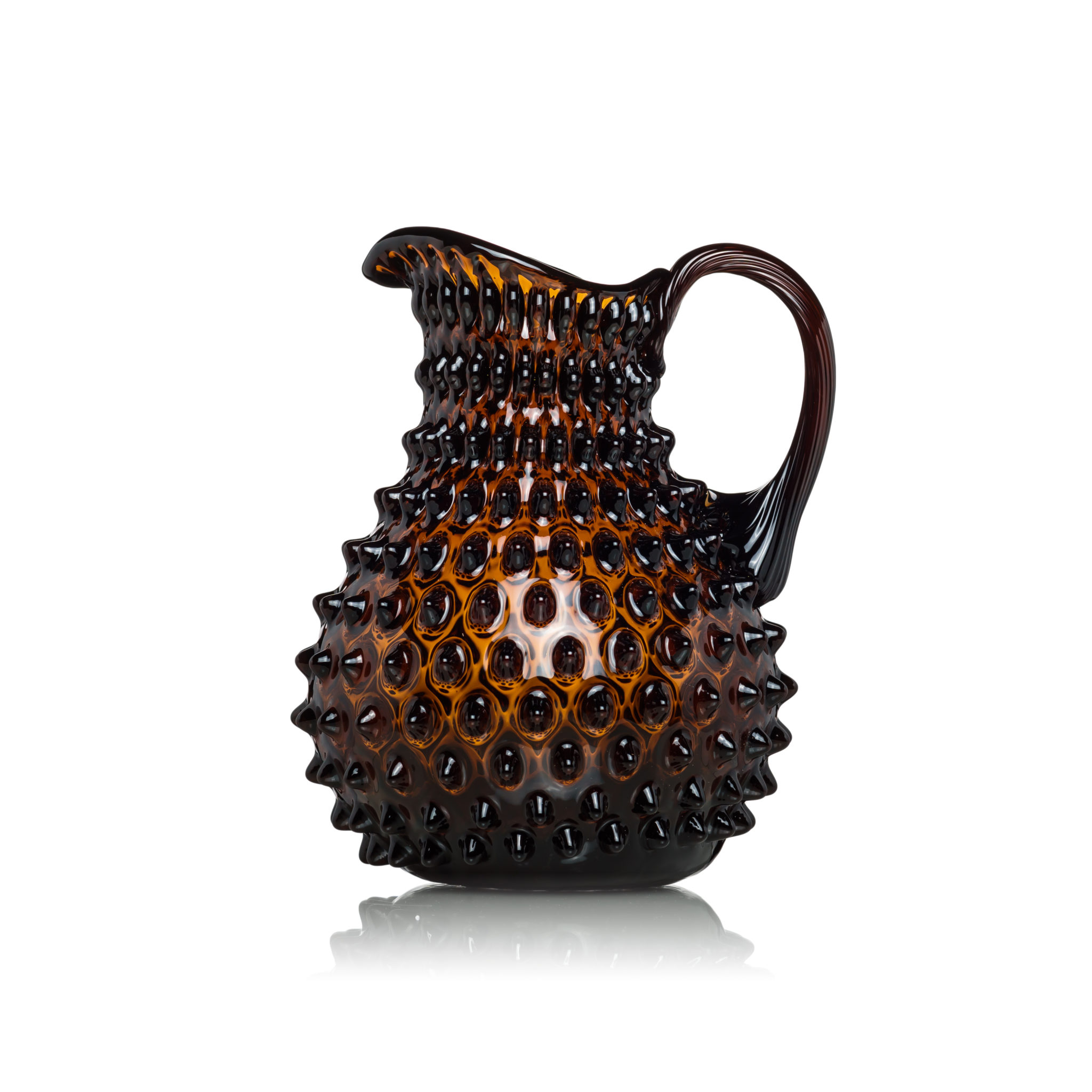 Květná 1794 ručně foukaný džbán Polka Dot Brown 2000 ml