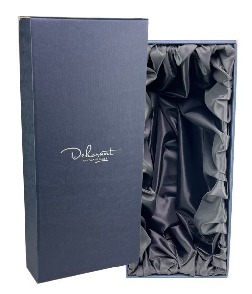 Dárková krabice na vázu 35 x 15 cm modro černá