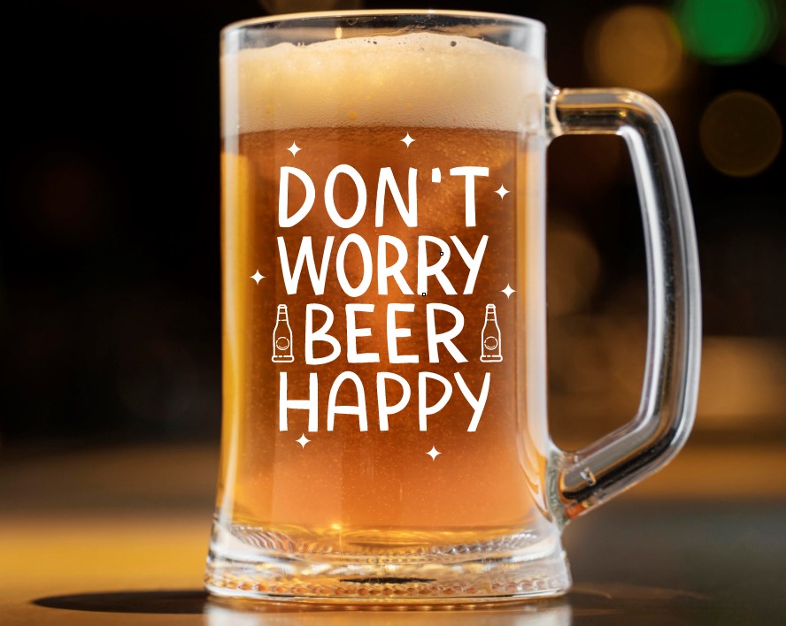 Pivní půllitr DONT WORRY BEER HAPPY