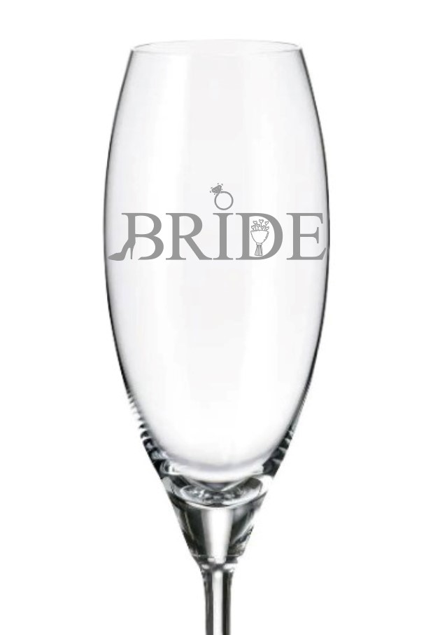 Dekorant svatby Sklenička pro nevěstu BRIDE 290 ml 1 KS