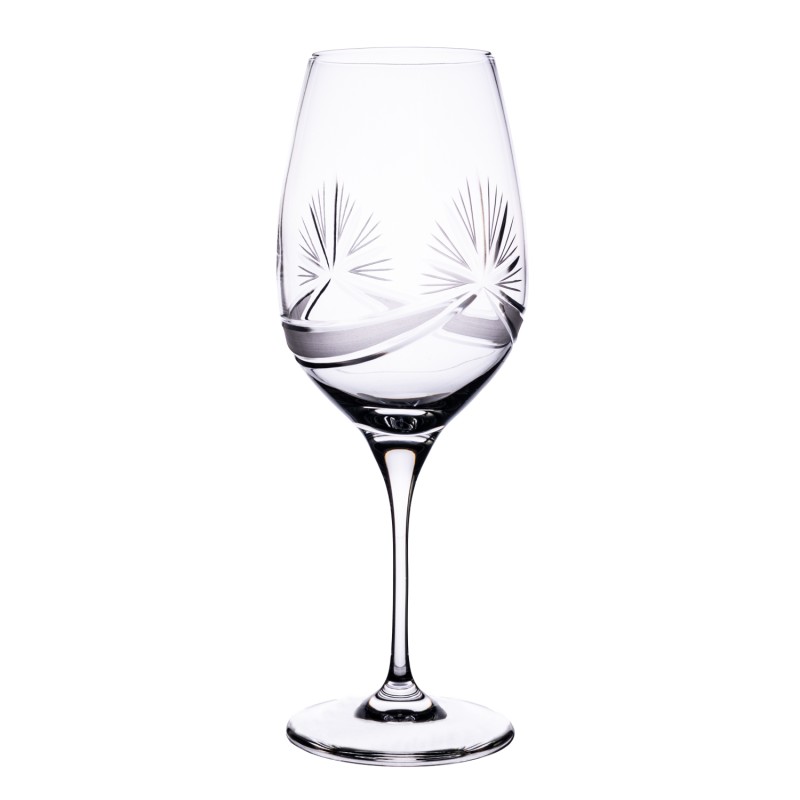 Bohemia Crystal ručně broušené sklenice na bílé víno Mašle 380 ml 2KS