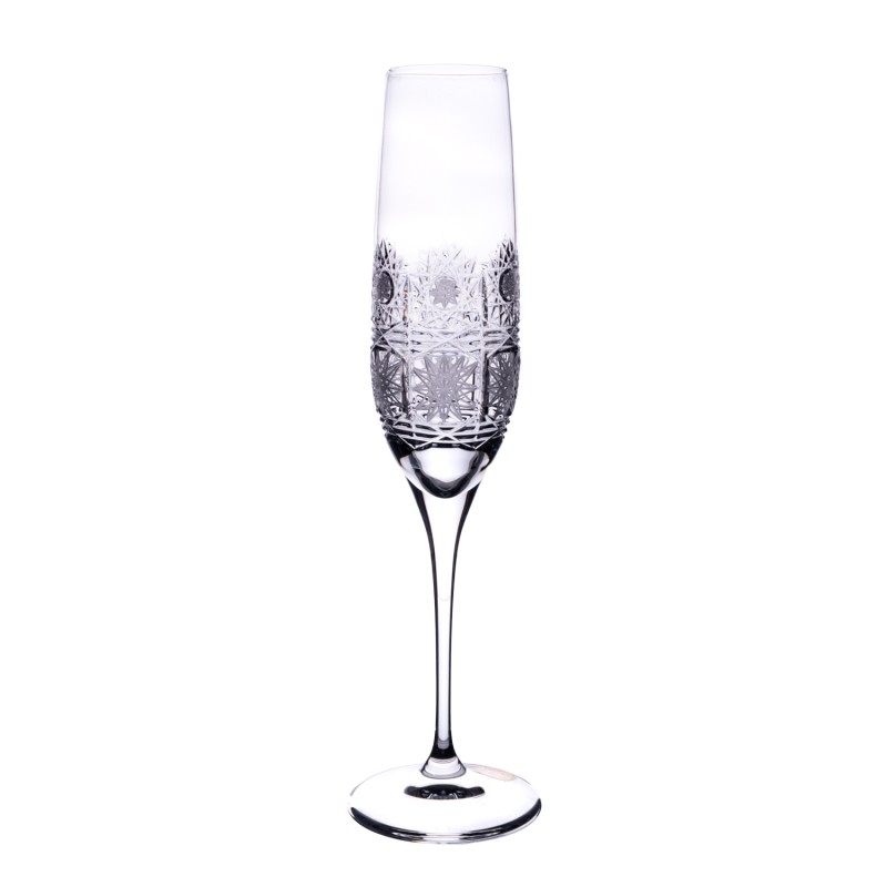 Bohemia Crystal broušené sklenice na šampaňské 500pk 200 ml 2KS