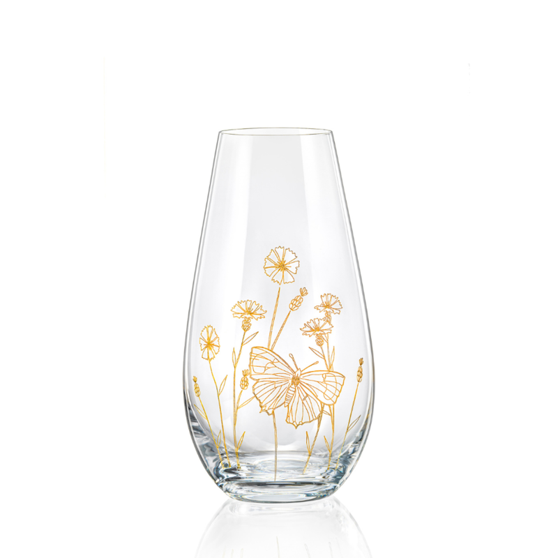 Crystalex skleněná váza WildFlowers 24,5 cm