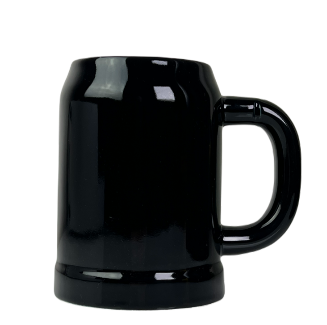 Levně Dekorant Keramický černý půllitr 500 ml 1KS