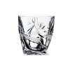 Bohemia Crystal ručně broušené sklenice na whisky Quadro Mašle 340 ml 2KS