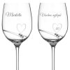 Sklenice na víno k narozeninám Romance s kamínky Swarovski VŠECHNO NEJLEPŠÍ