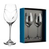 Svatební sklenice na bílé víno Aphrodite 2 s krystaly Swarovski 360ml 2KS