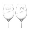 Sklenice na víno Silhouette City s kamínky Swarovski 470 ml 2KS VŠECHNO NEJLEPŠÍ