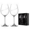 Sklenice na víno Silhouette City s kamínky Swarovski 470 ml 2KS VŠECHNO NEJLEPŠÍ