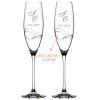 Svatební sklenice na šampaňské Desire 2 s krystaly Swarovski 2KS