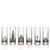 Crystalex sklenice na destiláty Folklor 50 ml 6KS