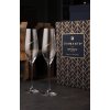 Sklenice na šampaňské s kamínky Swarovski Silhoutte City 210 ml 2KS SOUŘADNICE LÁSKY