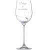 Sklenice na víno se Swarovski krystaly Romance 1KS DĚKUJI TI ZA VŠECHNO