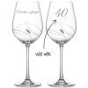 Sklenice na bílé víno Apollo s krystaly Swarovski 360 ml 2KS VŠECHNO NEJLEPŠÍ