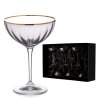 Diamante sklenice na šampaňské v dárkovém balení Mirage Gold 210ml 6KS