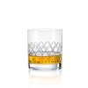 Crystalex broušené sklenice na whisky Barline leštěný brus 280 ml 4KS