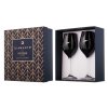 Diamante sklenice na bílé víno Silhouette City Black s krystaly Swarovski 360 ml 2KS