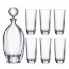 Crystalite Bohemia sada 6 sklenic a karafy na vodu Orbit