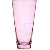 Diamante skleněná váza Romance Pink Conical s krystaly Swarovski 25 cm
