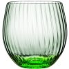 Květná 1794 ručně foukané skleničky na nealko nápoje Tethys Zelená 520 ml 2KS
