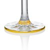 Bohemia Jihlava zlatem dekorované sklenice na šampaňské Nicolette 180 ml 6KS