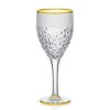 Bohemia Jihlava zlatem dekorované sklenice na bílé víno Nicolette 270 ml 6KS
