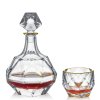 Bohemia Jihlava zlatem dekorovaný whisky set Havana 1+6
