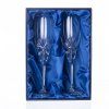Bohemia Crystal ručně broušené sklenice na šampaňské Mašle 150 ml 2KS