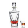 Bohemia Jihlava zlatem dekorovaná karafa na whisky Triangle 750 ml